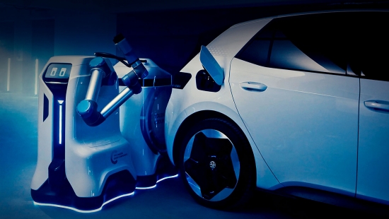 Компания Volkswagen подготовила зарядного робота