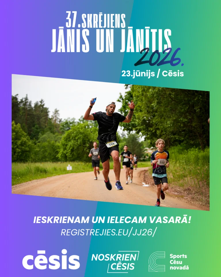 Cēsīs atgriežas skrējiens „Jānis un Jānītis”