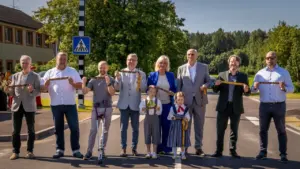 Aizkraukles novadā ceļš kļuvis drošāks pie skolas