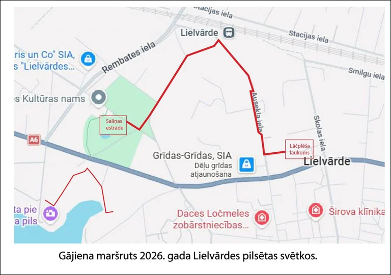 Lielvārdes 825. jubilejas gājiens: maršruts 25. jūlijā