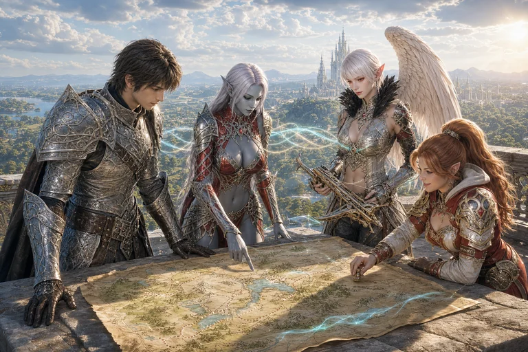 Lineage2AI MI MMORPG projekta vizualizācija 2