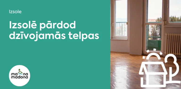 Madonas novadā izsolē pārdod dzīvokli Varakļānos: sākumcena 6100 eiro