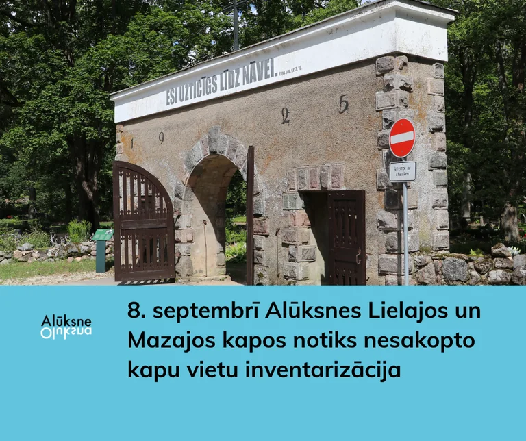 Alūksnē tuvojas kapavietu pārbaude — rīkojieties laikus